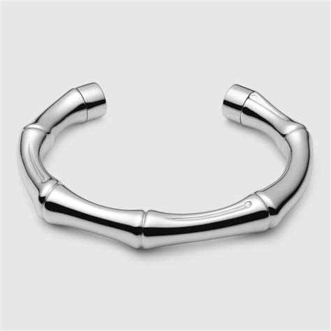 gucci bamboo bracelet silver